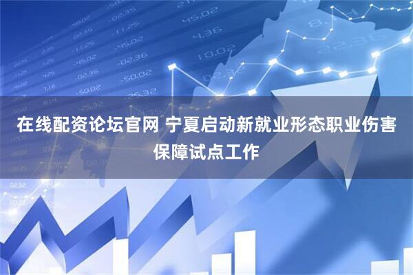 在线配资论坛官网 宁夏启动新就业形态职业伤害保障试点工作